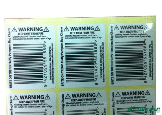 Kosmetische Streepjescode 20mm Sticker Vinyl Glanzende CMYK Printer Vinyl Paper